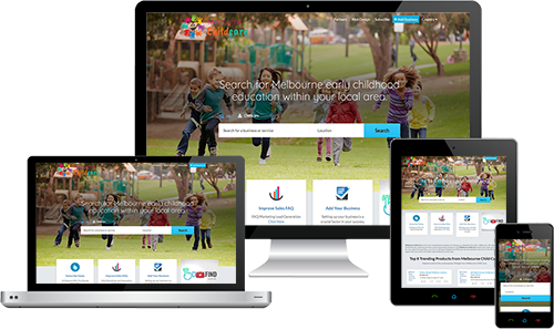 Melbourne Child Care displayed beautifully on multiple devices